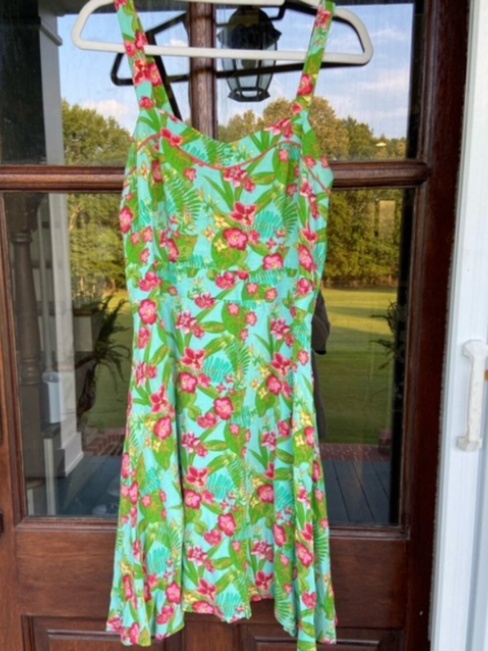Women’s Matilda Jane dress (10) beautiful summer tropical print!‎ EUC